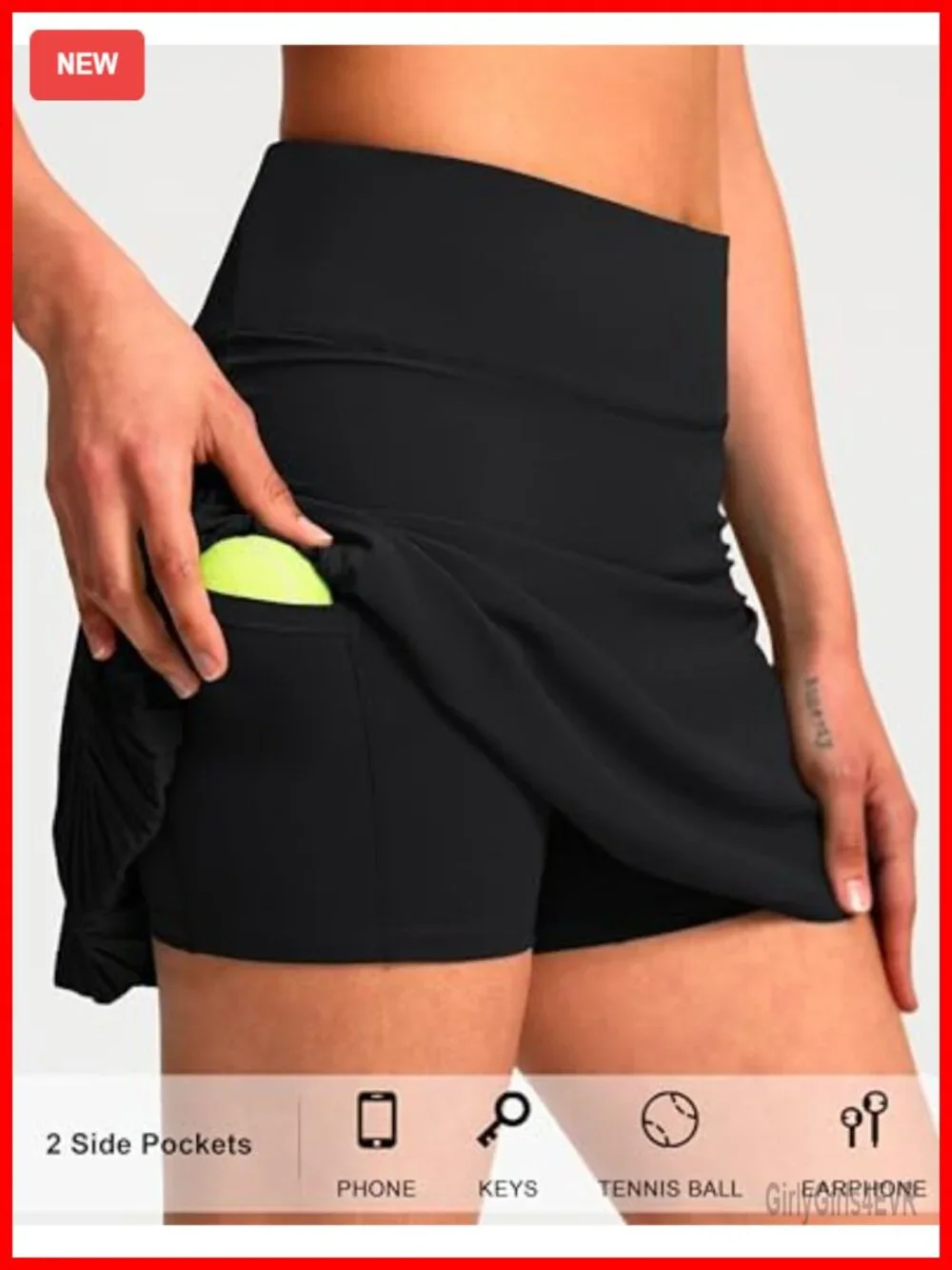 N/A sporty pleated
